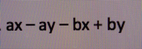 ax-ay-bx+by