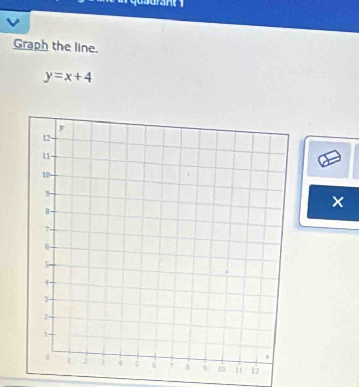 Graph the line.
y=x+4
×