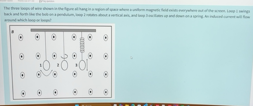Solved: ¤flag question The three loops of wire shown in the figure all ...