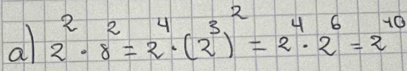 al 2^2· 8^2=2^4· (2^3)^2=2^4· 2^6=2^(10)