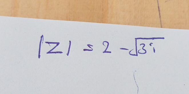 |z|=2-sqrt(3)i