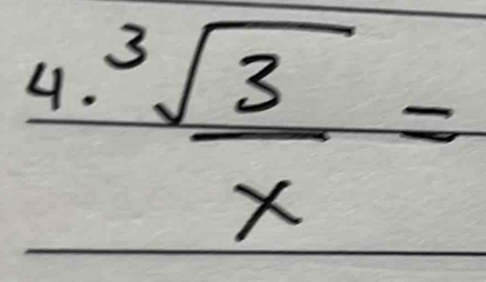  sqrt[3](3)/x =