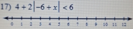 4+2|-6+x|<6</tex>