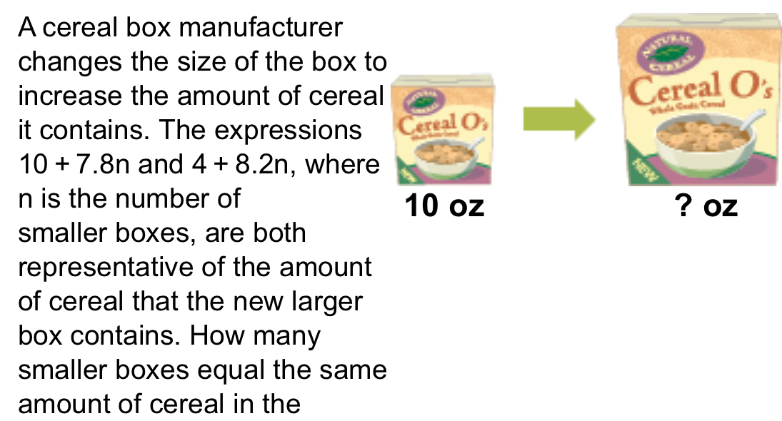 Solved: A cereal box manufacturer changes the size of the box to ...