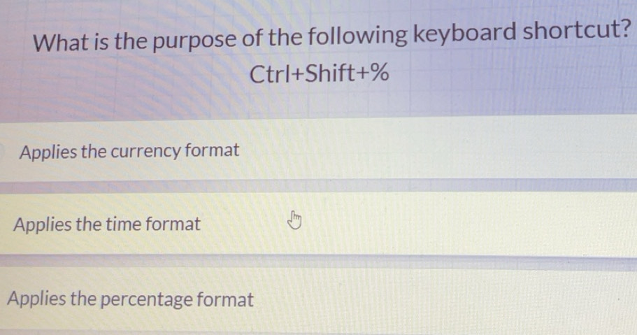 Gelöst:What is the purpose of the following keyboard shortcut? Ctrl ...