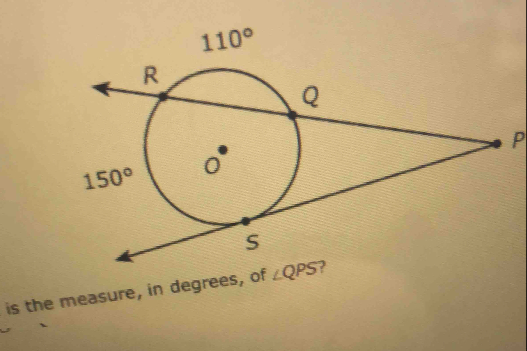 is the measure, in degrees