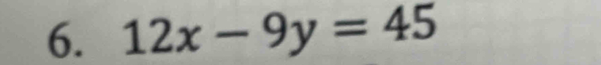 12x-9y=45