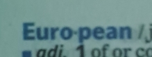 Euro pean /j