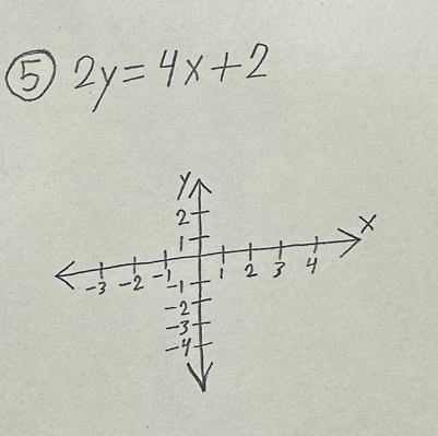 5 2y=4x+2