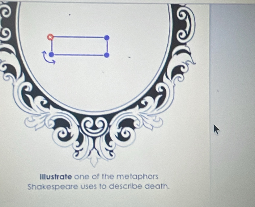 Shakespeare uses to describe death.