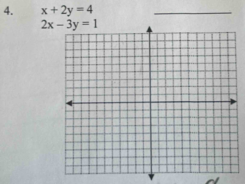 x+2y=4 _