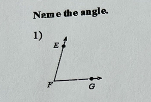 Name the angle. 
1)