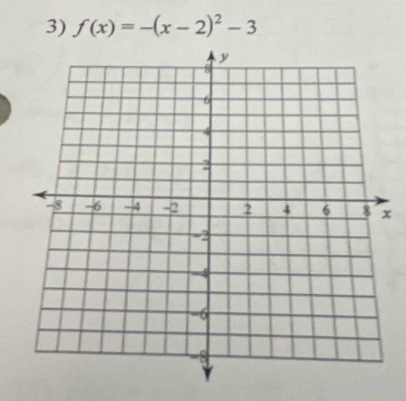 f(x)=-(x-2)^2-3
x