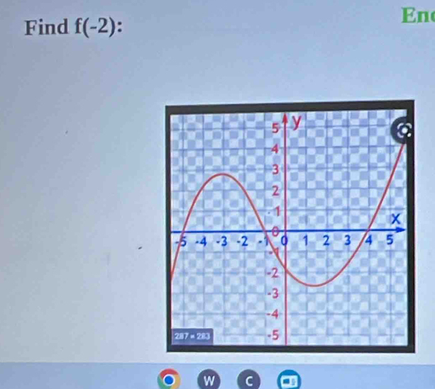 Find f(-2)
En