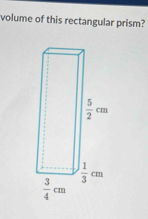 volume of this rectangular prism?