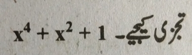 x^4+x^2+1 -4७9