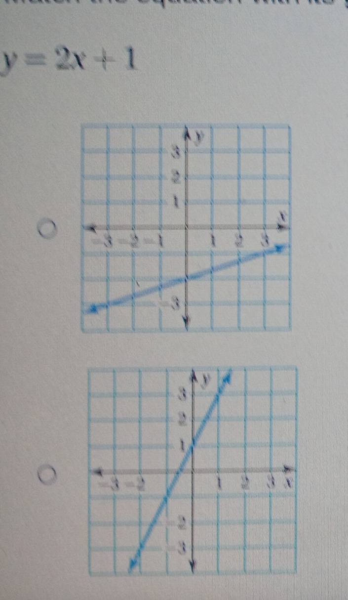 y=2x+1