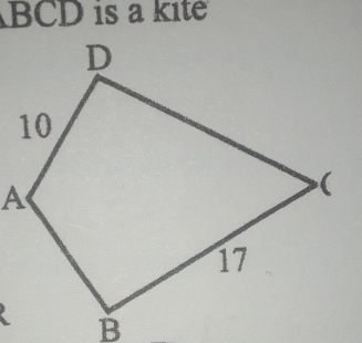 BCD is a kite