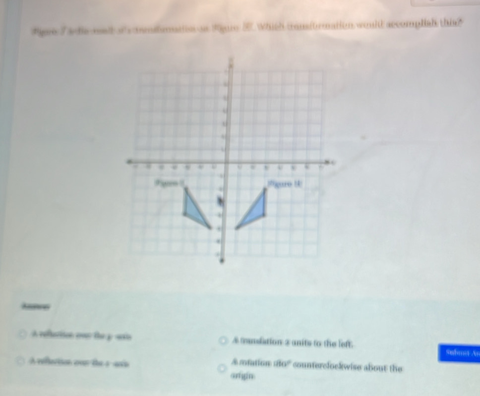 Solved: Tee 7 a de mal of mmstmat an 9gure 5. Which cronsformation ...