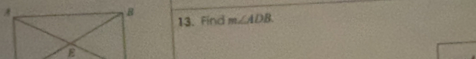 Find m∠ ADB