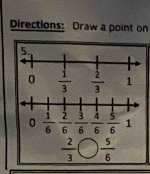 Directions: Draw a point on