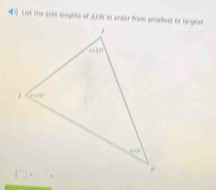 List the side lengths of △ IBC