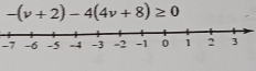 -(v+2)-4(4v+8)≥ 0
-7