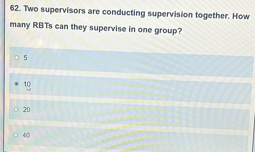 Solved: Two supervisors are conducting supervision together. How many ...