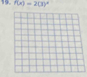 f(x)=2(3)^x