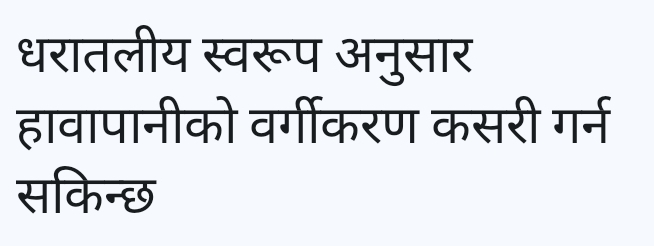 धरातलीय स्वरूप अनुसार 
हावापानीको वर्गीकरण कसरी गर्न 
सकिन्छ