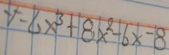 y=6x^3+8x^2-6x-8