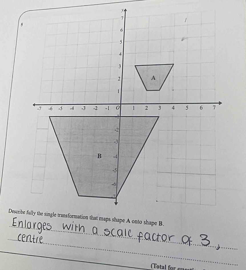 Describ 
_ 
(Total for qu