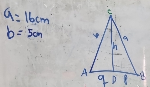 a=16cm
b=5cm