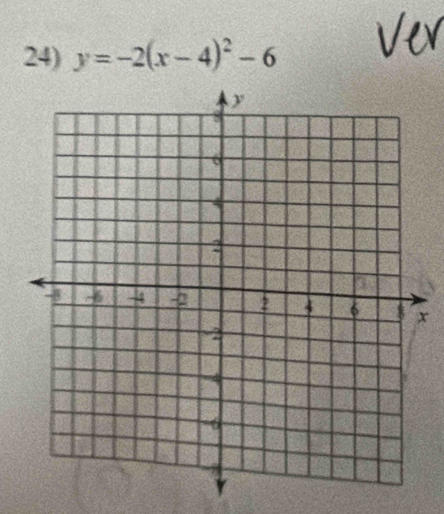 y=-2(x-4)^2-6
x