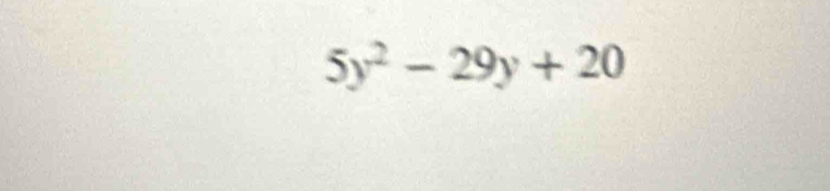 5y^2-29y+20