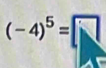 (-4)^5=□