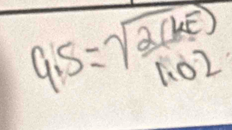 9.5=sqrt( (2(k-5)))/1.02 