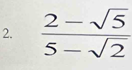  (2-sqrt(5))/5-sqrt(2) 