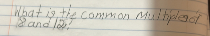 What is the common multiples of
8and 8?