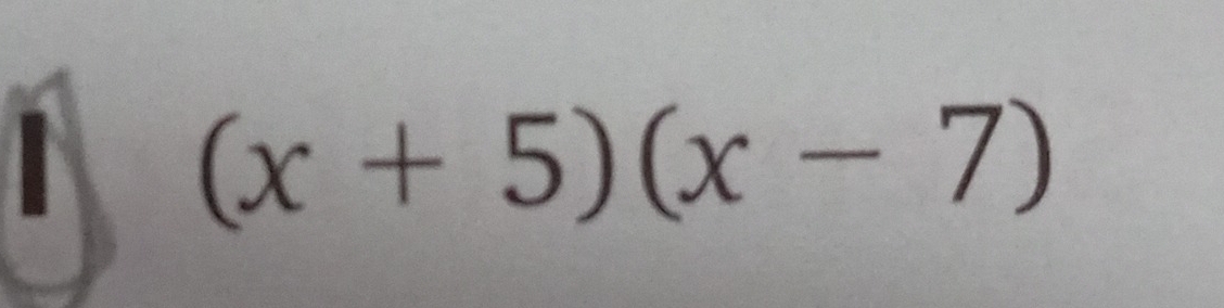 (x+5)(x-7)