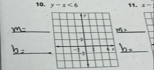 y-x<6</tex> 11. x-1
_ 
_ 
_