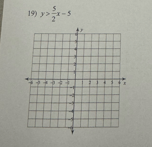 y> 5/2 x-5