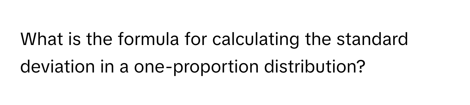Solved: What is the formula for calculating the standard deviation in a ...