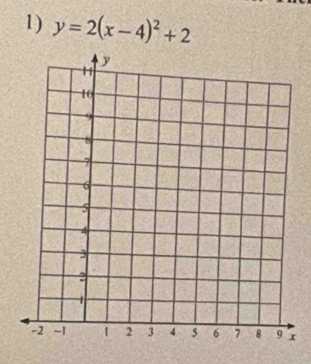 y=2(x-4)^2+2