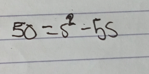 50=s^2-5s