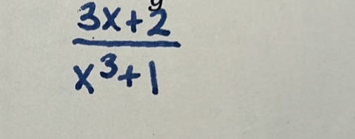  (3x+2)/x^3+1 