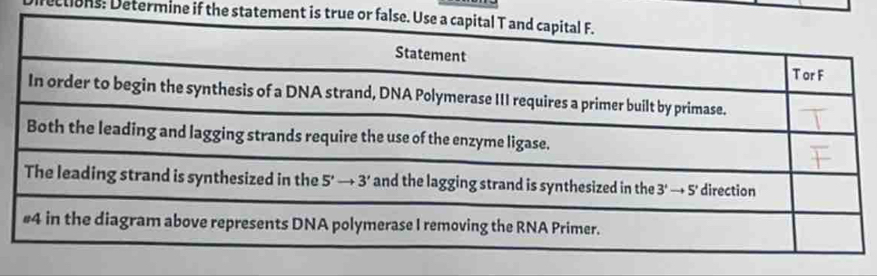 ctions: Determine if the statement is true