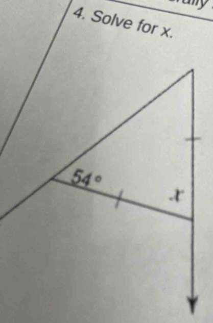 any
4. Solve for x.