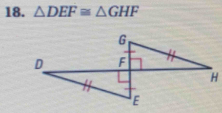 △ DEF≌ △ GHF