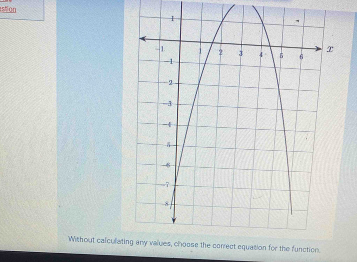 stion 
Without calculati function.